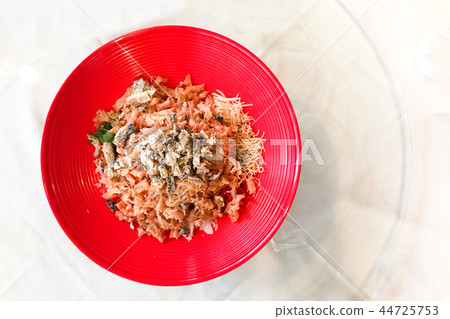 Plate of Yee Sang Yusheng during Chinese New Year Plate of Yee Sang Yusheng during Chinese New Year 44725753