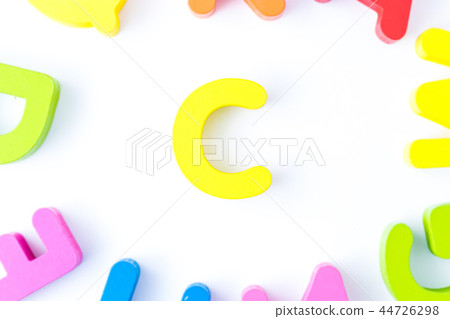 C letters in English made from wood bright colors. C letters in English made from wood bright colors. 44726298
