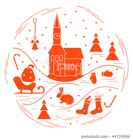 different new year and christmas symbols different new year and christmas symbols 44728094
