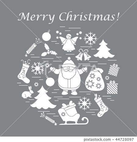different new year and christmas symbols different new year and christmas symbols 44728097