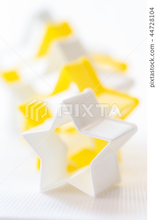 Star shaped pastry cutter on a white background Star shaped pastry cutter on a white background 44728104