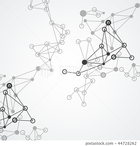 Abstract connection science and technology vector background 44728262