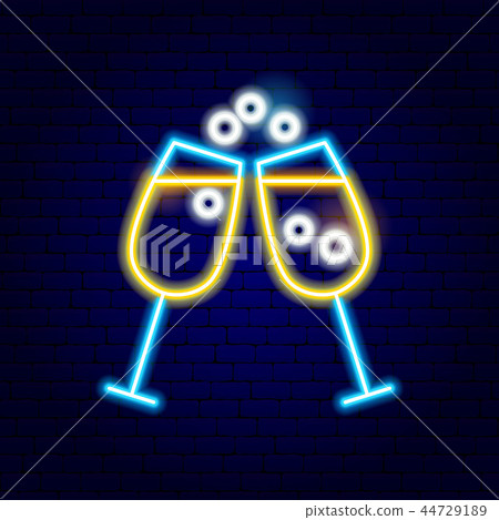 Two Glasses Drink Neon Sign Two Glasses Drink Neon Sign 44729189