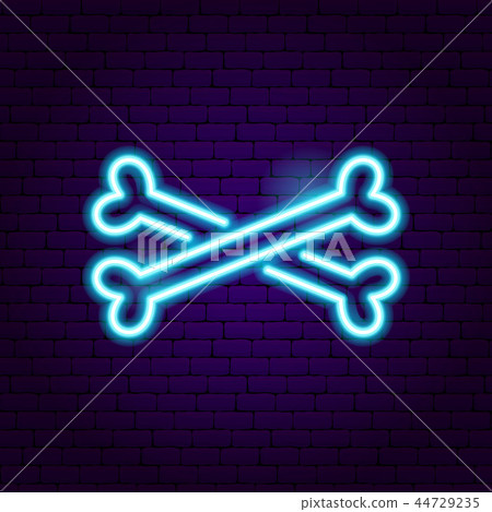 Crossbones Neon Sign 44729235
