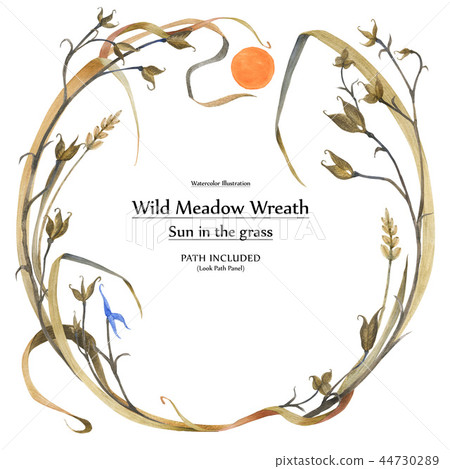 Eco design wreath Sun in the grass Eco design wreath Sun in the grass 44730289