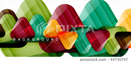Glass triangles modern geometric composition, abstract background Glass triangles modern geometric composition, abstract background 44730797