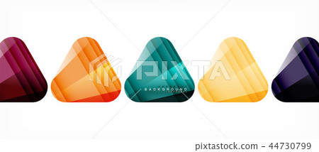 Glass triangles modern geometric composition, abstract background Glass triangles modern geometric composition, abstract background 44730799