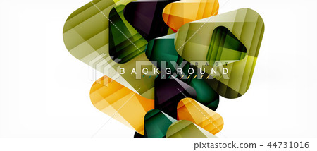 Glass triangles modern geometric composition, abstract background Glass triangles modern geometric composition, abstract background 44731016