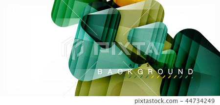 Glass triangles modern geometric composition, abstract background Glass triangles modern geometric composition, abstract background 44734249