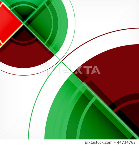 Creative circles geometric abstract background with 3d effect 44734762