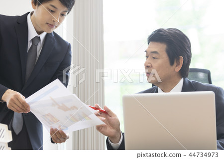 Business scene office men 44734973