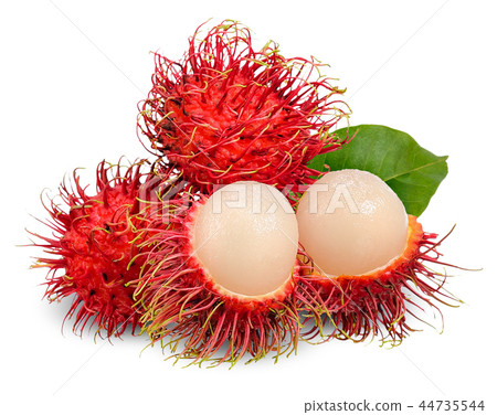 Rambutan isolated on white with clipping path Rambutan isolated on white with clipping path 44735544