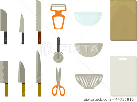 廚房用具（廚房，砧板，碗） 44735916
