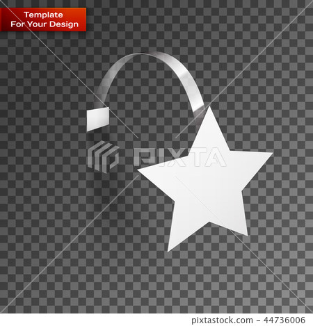 Vector Blank Wobbler with Transparent Strip Vector Blank Wobbler with Transparent Strip 44736006