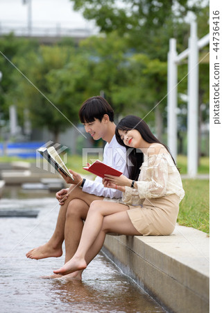 漢江約會，情侶，漢江公園 44736416