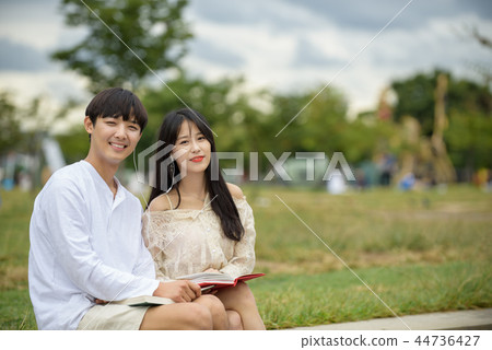 漢江約會,情侶,漢江公園 漢江約會,情侶,漢江公園 44736427