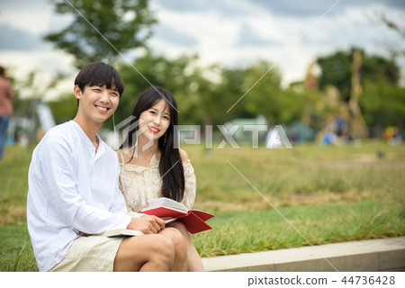 漢江約會,情侶,漢江公園 漢江約會,情侶,漢江公園 44736428