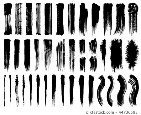 Calligraphy Handwriting Brush Illustration Vertical Line 44736585