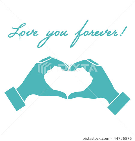 hand making a heart shape Love symbol. hand making a heart shape Love symbol. 44736876