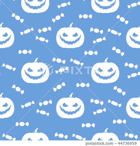 Halloween 2019 seamless pattern Pumpkin, sweets. Halloween 2019 seamless pattern Pumpkin, sweets. 44736959