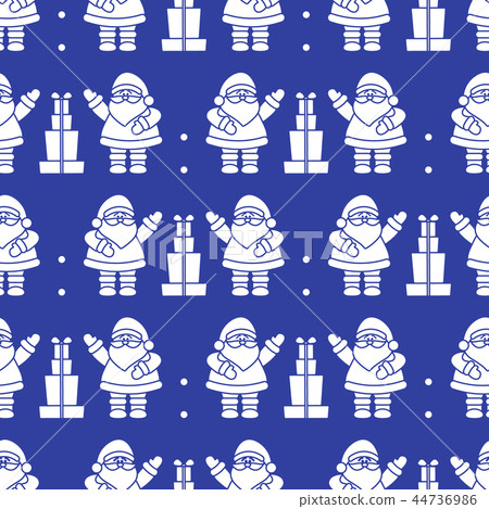 Christmas, New Year 2019 seamless pattern 44736986