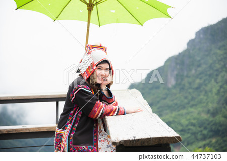 portrait mhong hill tribe woman on the mountain portrait mhong hill tribe woman on the mountain 44737103