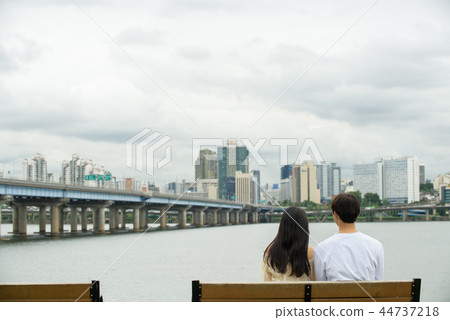漢江約會,情侶,漢江公園 漢江約會,情侶,漢江公園 44737218