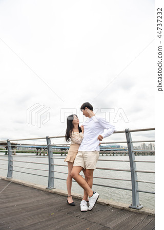 漢江約會，情侶，漢江公園 44737232