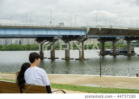 漢江約會，情侶，漢江公園 44737280