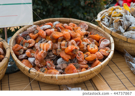Dried fruits on display at a japanese market 44737867