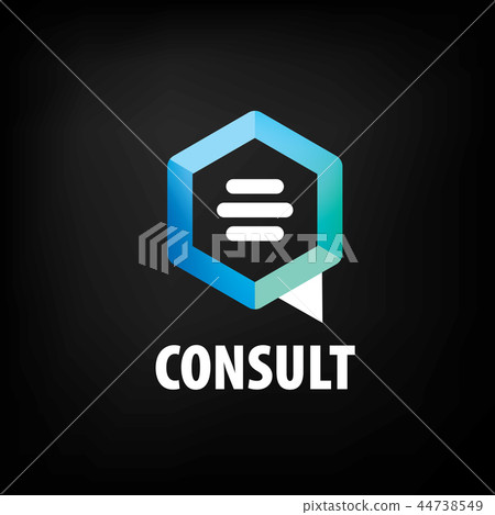 Sign for online consultation. Vector illustration of the icon. 44738549