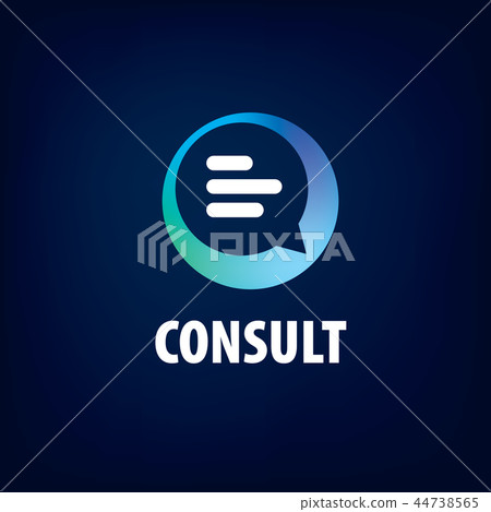 Sign for online consultation. Vector illustration of the icon. 44738565