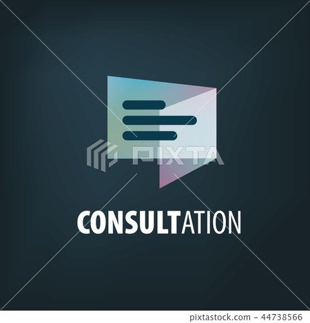 Sign for online consultation. Vector illustration of the icon. 44738566