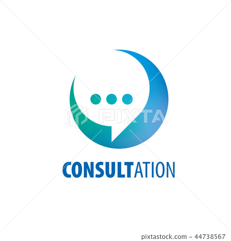 Sign for online consultation. Vector illustration of the icon. 44738567