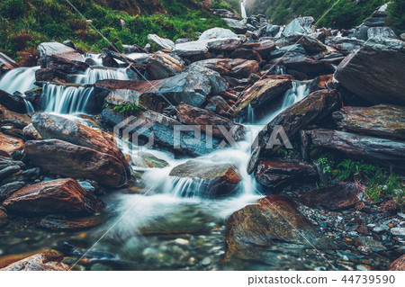 Bhagsu waterfall. Bhagsu, Himachal Pradesh, India 44739590