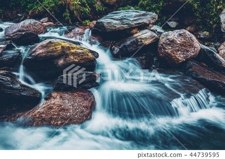 Bhagsu waterfall. Bhagsu, Himachal Pradesh, India 44739595