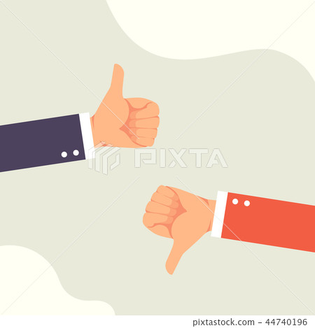 Hand of businessman with feedback vector Hand of businessman with feedback vector 44740196