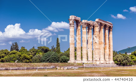Panoramic view of Temple of Olympian Zeus Panoramic view of Temple of Olympian Zeus 44740410