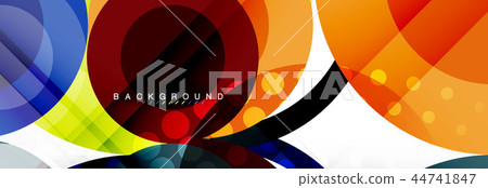 Overlapping circles design background Overlapping circles design background 44741847