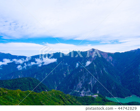 Lake Kurobe area seen from Daikanbo 44742829