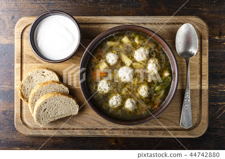 homemade meatball soup 44742880