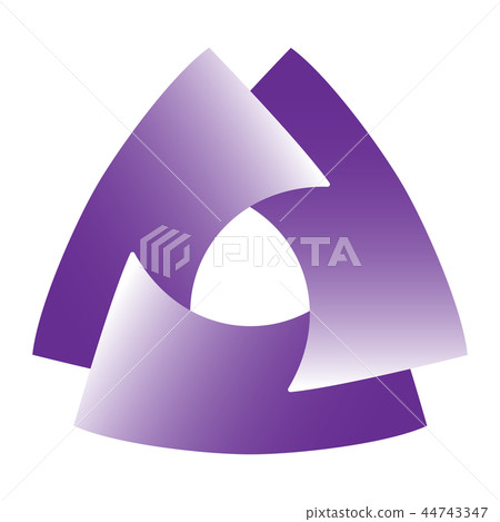 Triangular multimedia logotype 44743347