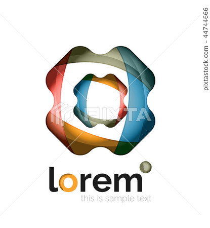 Logo, abstract geometric icon Logo, abstract geometric icon 44744666