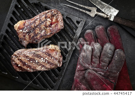 Two barbecue dry aged Kobe roast beef  44745417