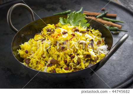 Indian vegetarian biryani rice 44745682