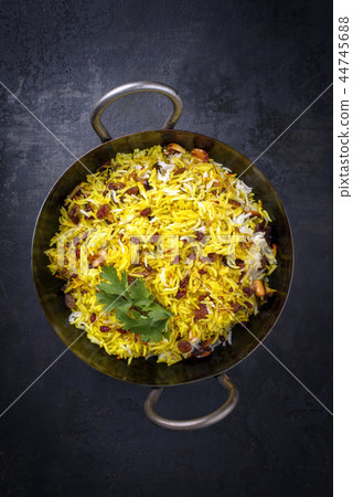 Indian vegetarian biryani rice 44745688