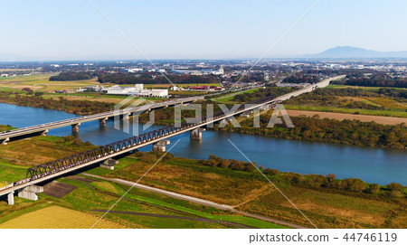 到茨城縣。守谷·酒井縣邊界空中射擊 到茨城縣。守谷·酒井縣邊界空中射擊 44746119