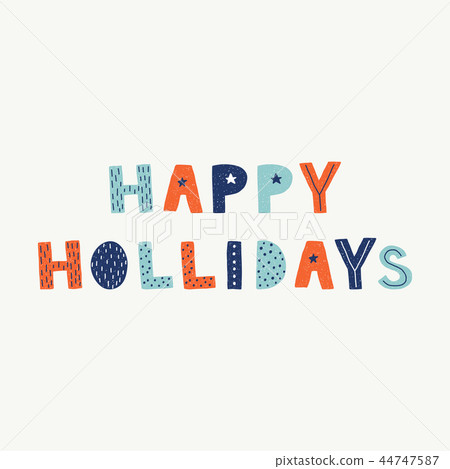 Scandinavian holidays hand lettering quotes to greeting card. Scandinavian holidays hand lettering quotes to greeting card. 44747587