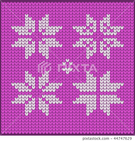 Knitted Christmas knitted vector pattern. Decoration for greeting cards Knitted Christmas knitted vector pattern. Decoration for greeting cards 44747629