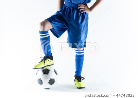 Soccer ball and boy Soccer ball and boy 44748022